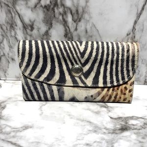 Beautiful Suede Animal print wallet.